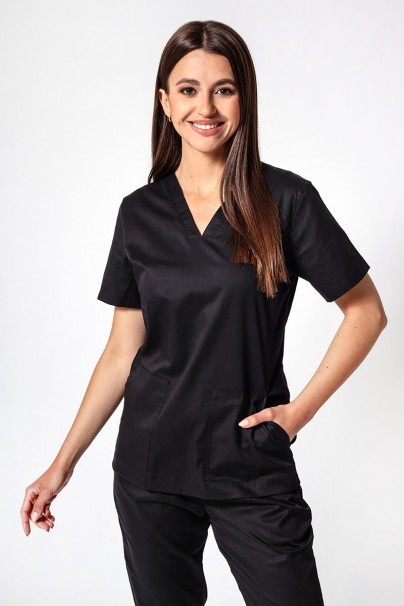 Dámska lékařská souprava Sunrise Uniforms Active III (halena Bloom, kalhoty Air) černá-2