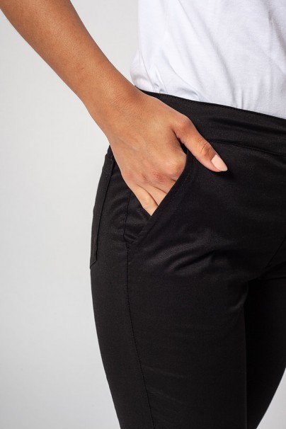 Dámské lékařské kalhoty Slim (elastic) Sunrise Uniforms černé-3