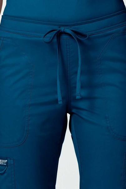 Dámské lékařské kalhoty Cherokee Revolution Flare Leg karaibsky modré-3