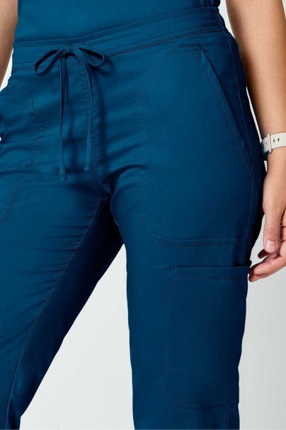 Dámské lékařské kalhoty Cherokee Revolution Flare Leg karaibsky modré-5