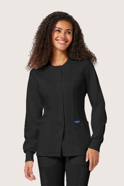 Dámská lékařská halena na zapínání Cherokee Revolution Snap černá-3
