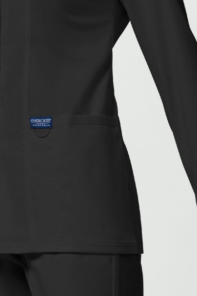 Dámská lékařská halena na zapínání Cherokee Revolution Snap černá-6