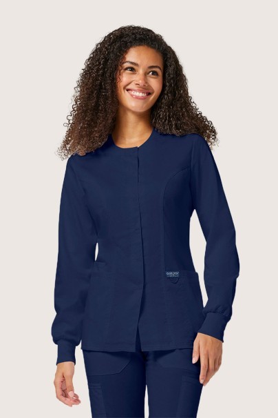 Dámská lékařská halena na zapínání Cherokee Revolution Snap námořnická modř-3
