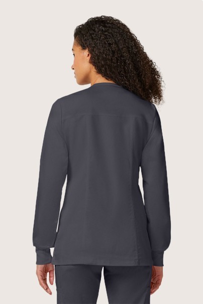 Dámská lékařská halena na zapínání Cherokee Revolution Snap šedá-2