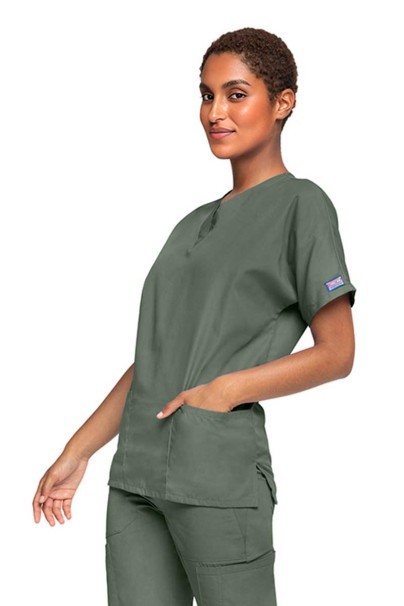 Lékařská dámská halena Cherokee Originals V-neck Top olivková-2