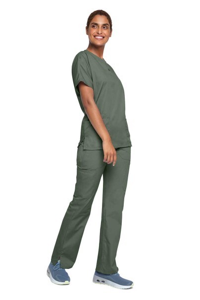 Lékařská dámská halena Cherokee Originals V-neck Top olivková-3