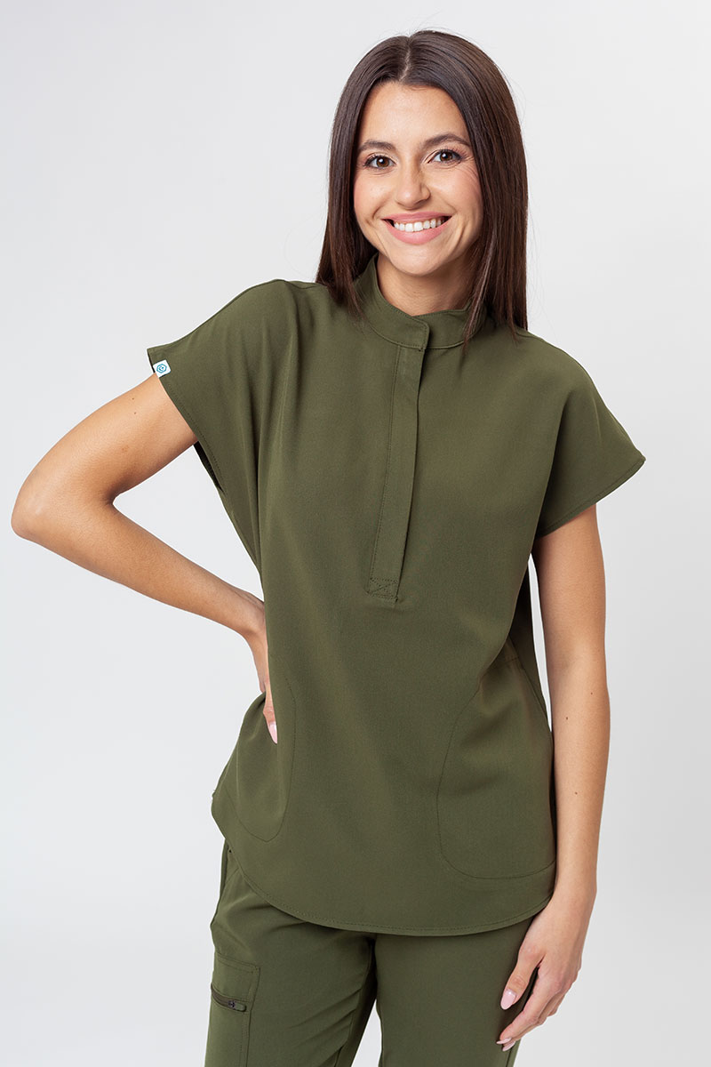 Dámská lékařská halena Uniforms World 518GTK™ Avant olivková (magnetické spony)