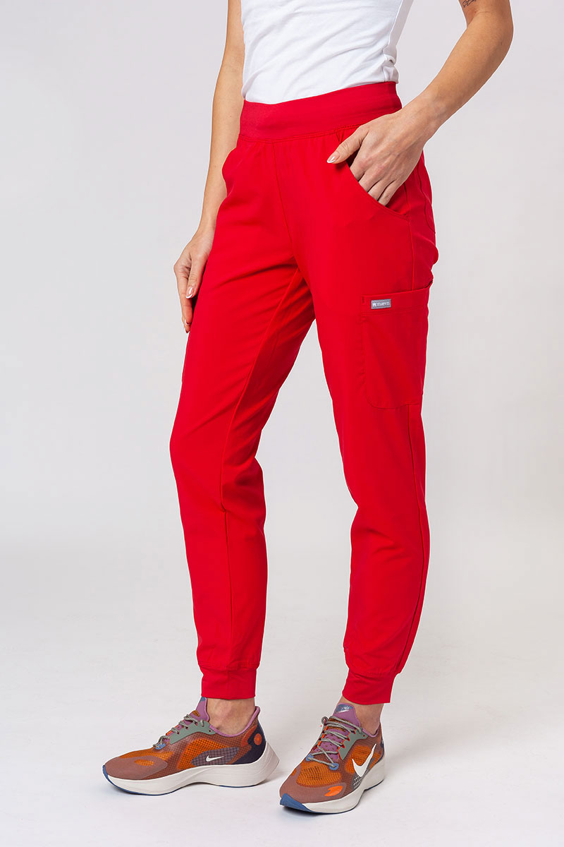 Lékařské dámské kalhoty Maevn Momentum jogger červené