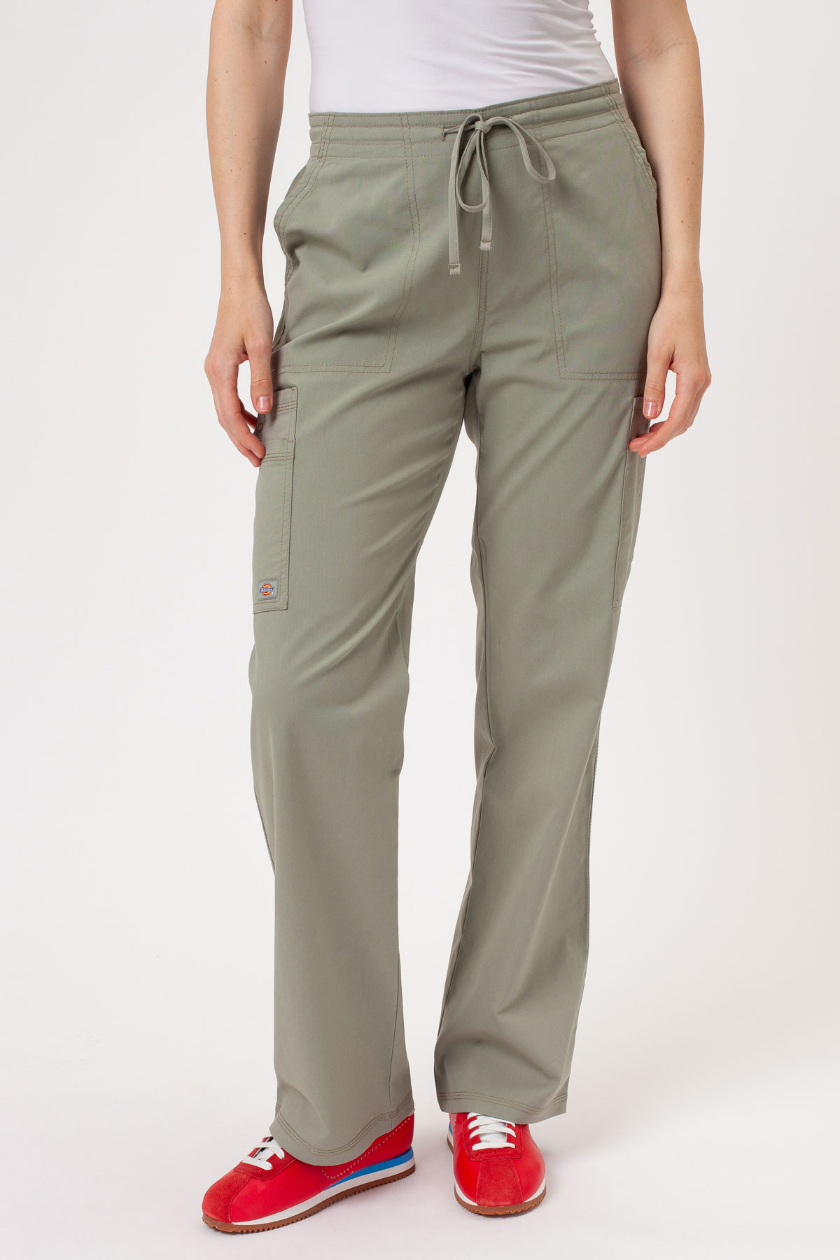 Dámské lékařské kalhoty Dickies Forge Straight Leg pastelově olivkové