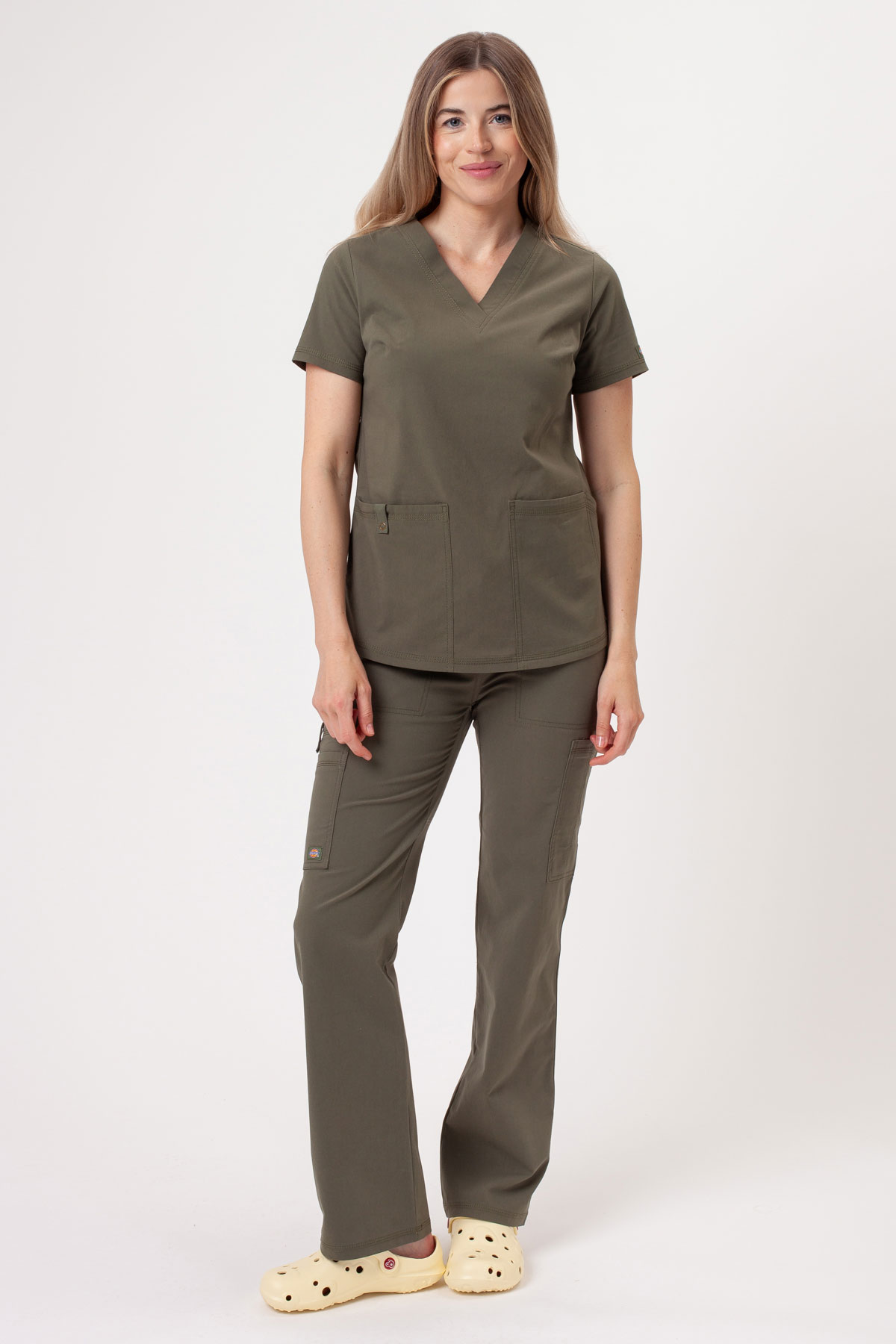 Dámská lékařská souprava Dickies Forge V-neck olivková