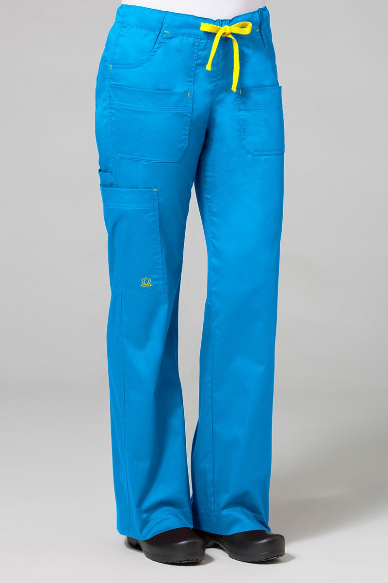 Lékařské kalhoty Maevn Blossom modré