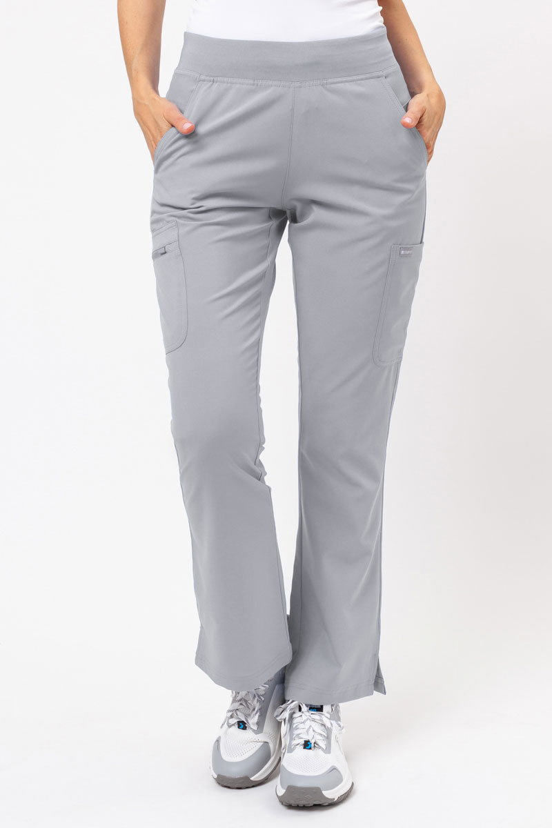 Dámské lékařské kalhoty Maevn Momentum Flare světle šedé