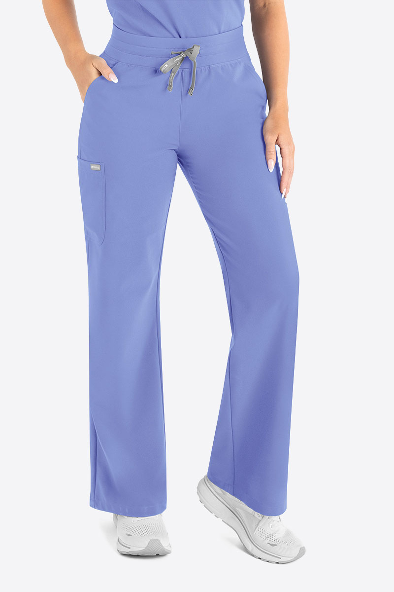 Dámské lékařské kalhoty Maevn Momentum Wide Leg klasicky modré