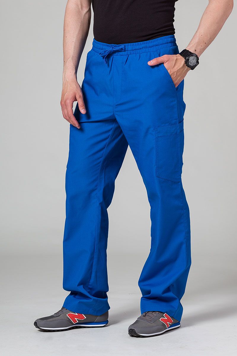 Pánské lékařské kalhoty Maevn Red Panda Cargo (6 kapes) královsky modré