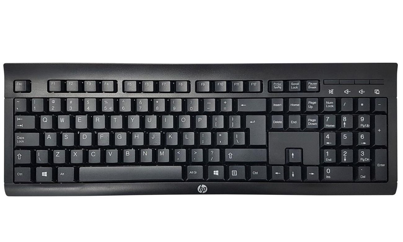 Černá bezdrátová klávesnice HP