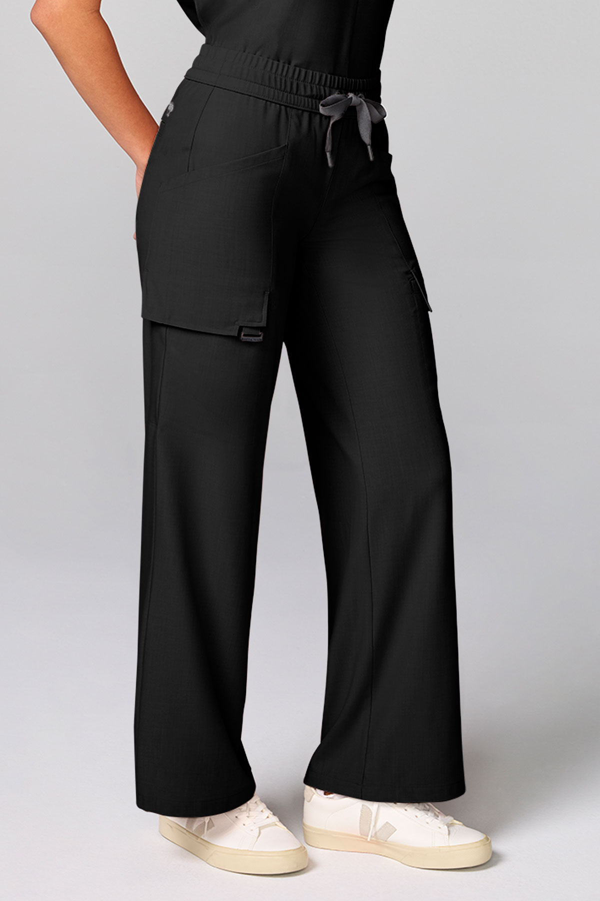 Dámské zdravotnické kalhoty Healing Hands Wide Leg Petite černé