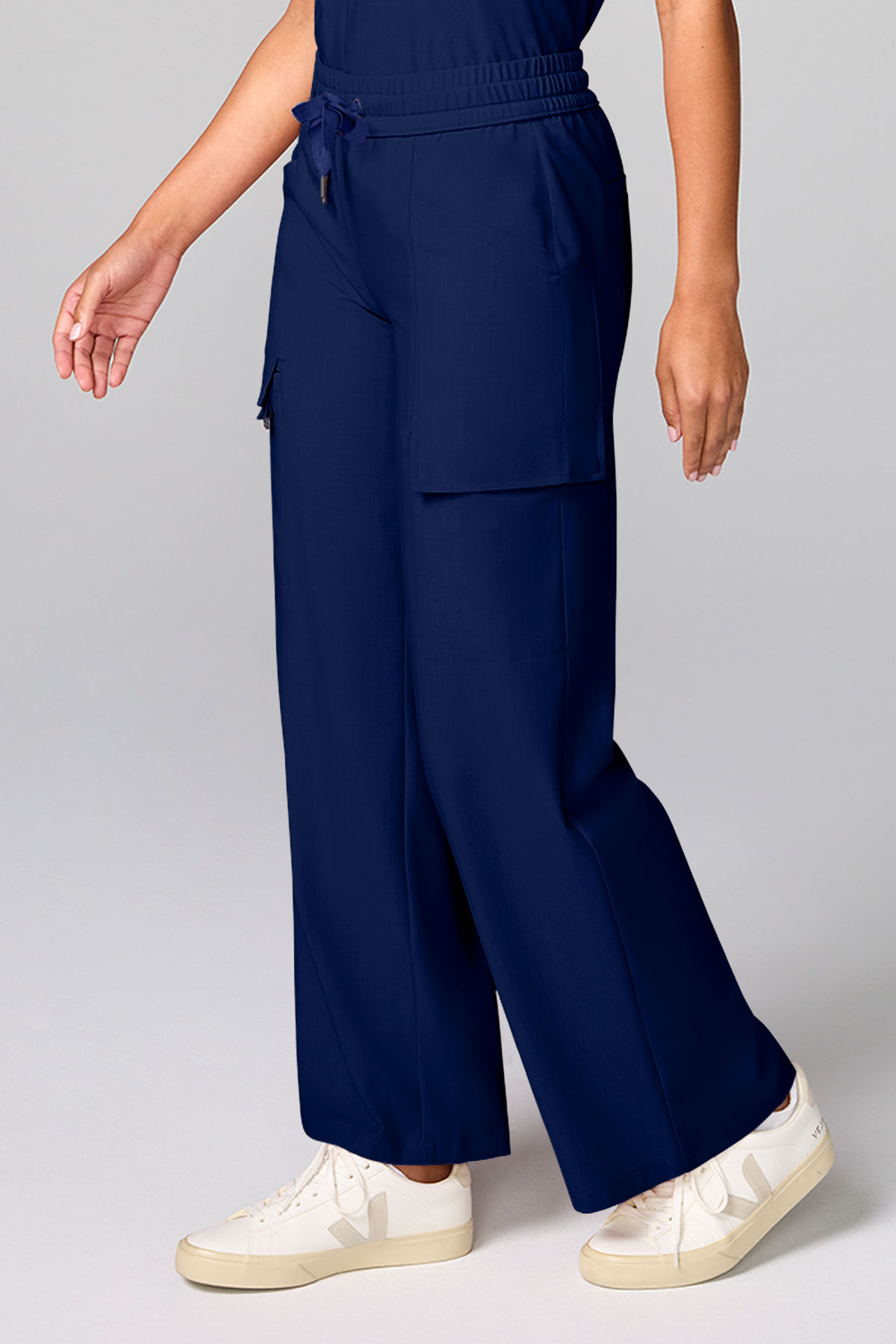 Dámské zdravotnické kalhoty Healing Hands Wide Leg Petite námořnická modř