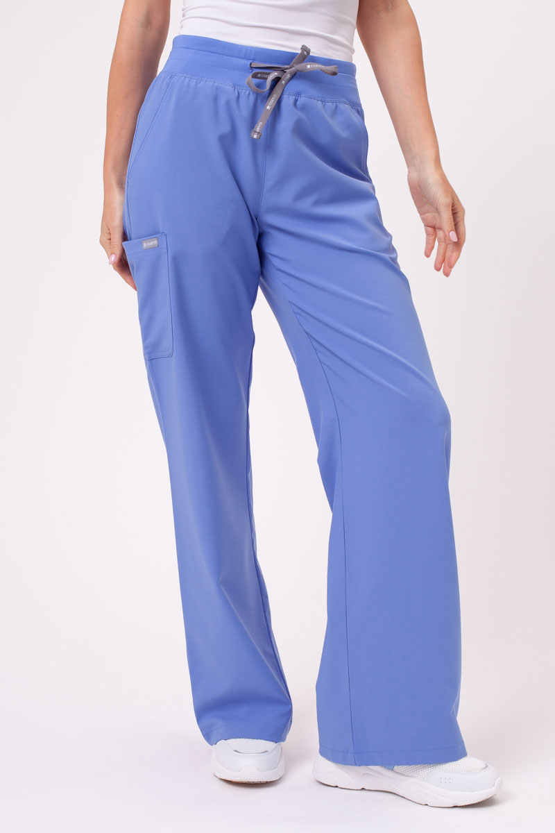 Dámské lékařské kalhoty Maevn Momentum Wide Leg klasicky modré