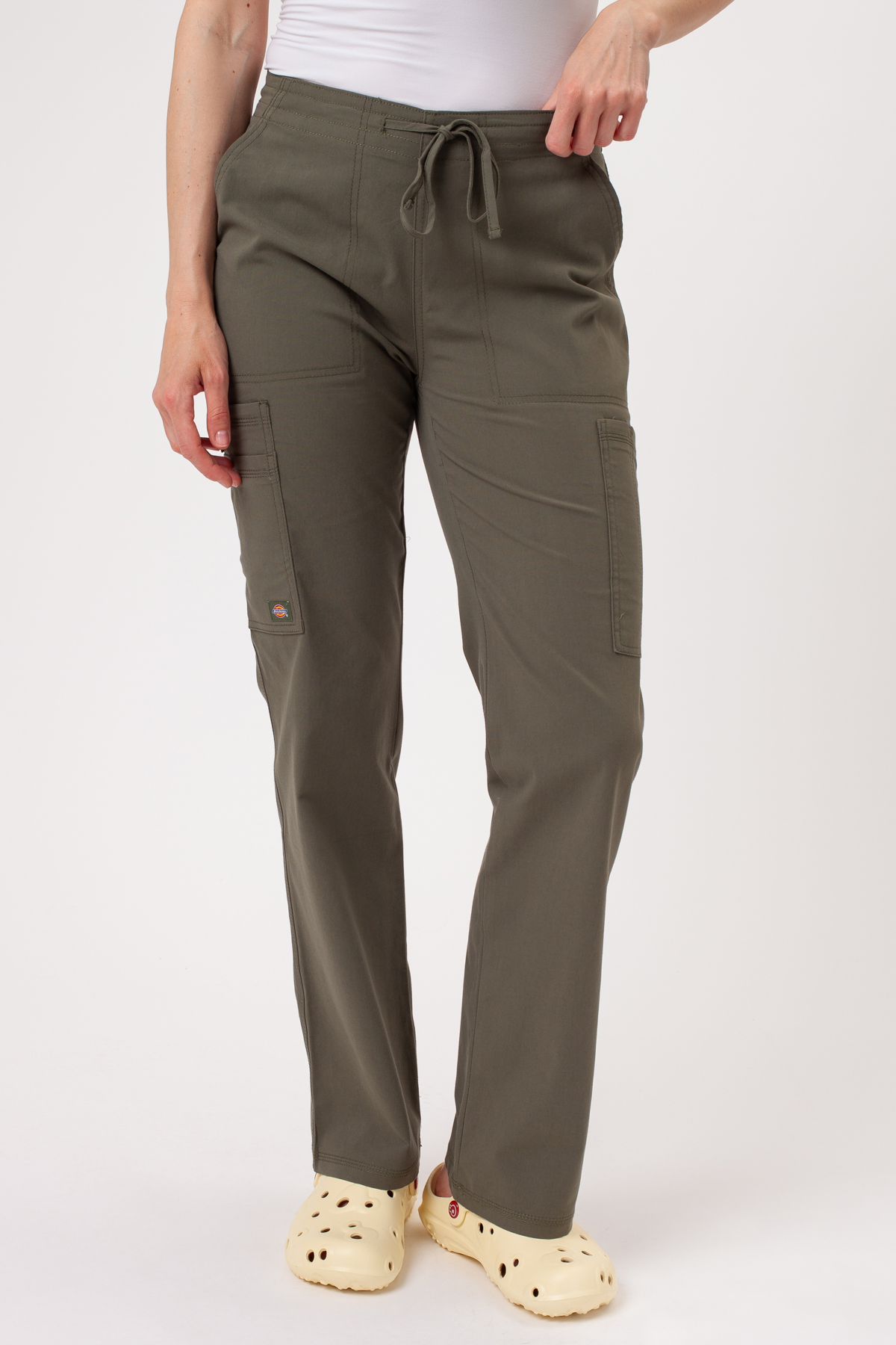 Dámské lékařské kalhoty Dickies Forge Straight Leg olivkové