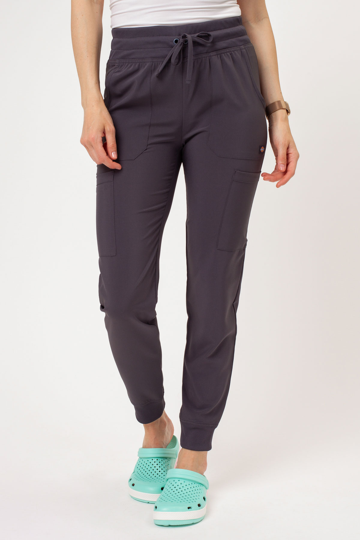 Dámské lékařské kalhoty Dickies EDS Essentials Mid Rise Jogger šedé