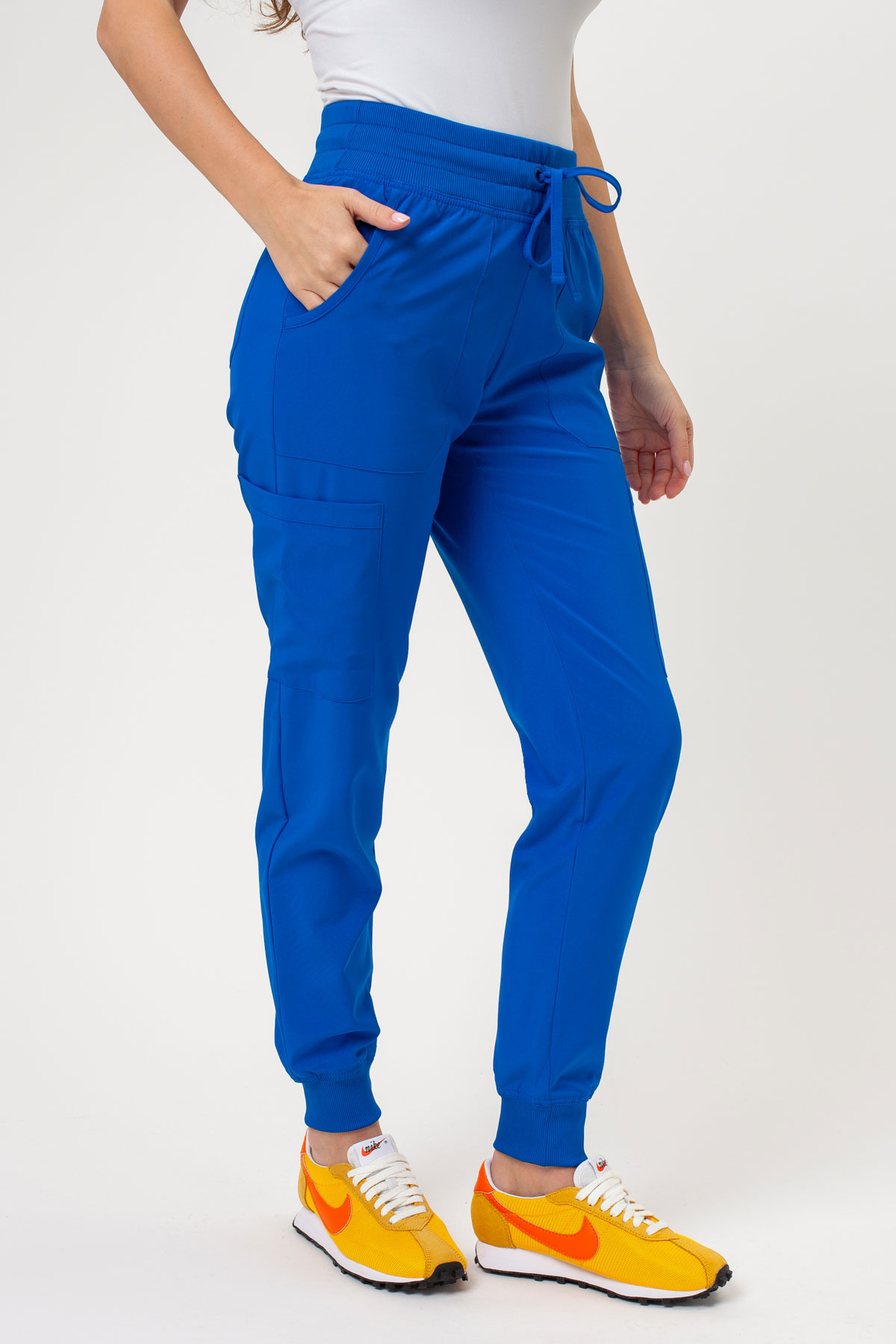 Dámské lékařské kalhoty Dickies EDS Essentials Mid Rise Jogger královsky modré