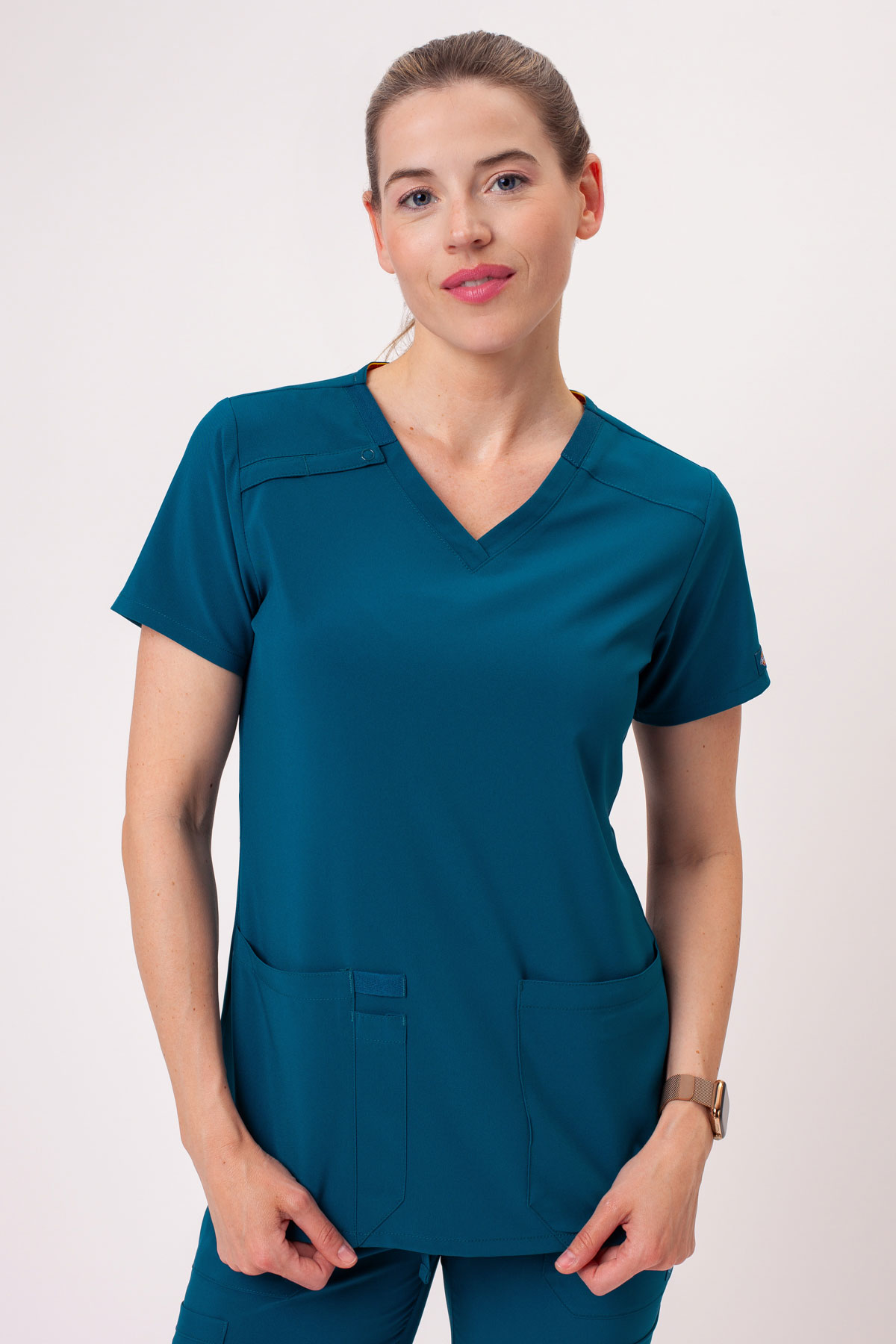 Dámská lékařská halena Dickies EDS Essentials V-Neck karaibsky modrá