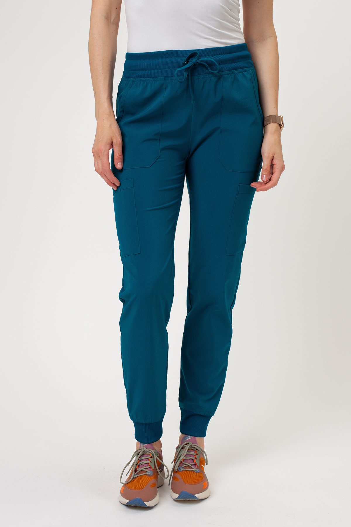 Dámské lékařské kalhoty Dickies EDS Essentials Mid Rise Jogger karaibsky modré