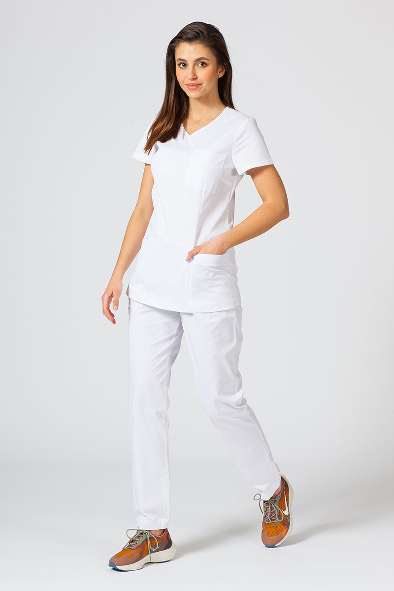 Lékařská souprava Sunrise Uniforms Active II bílá (s halenou Fit - elastic)