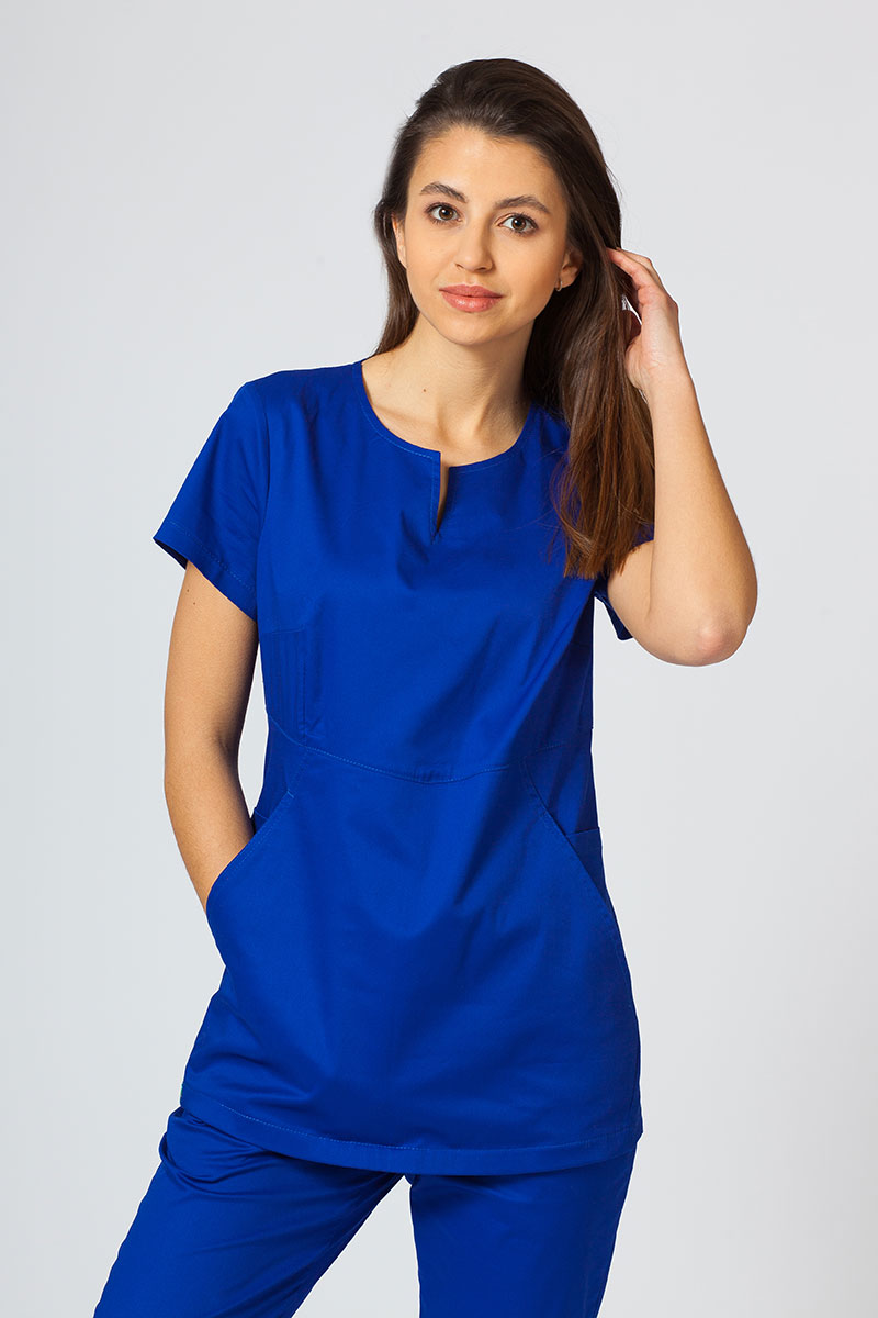 Dámská lékařská halena Sunrise Uniforms Kangaroo tmavě modrá