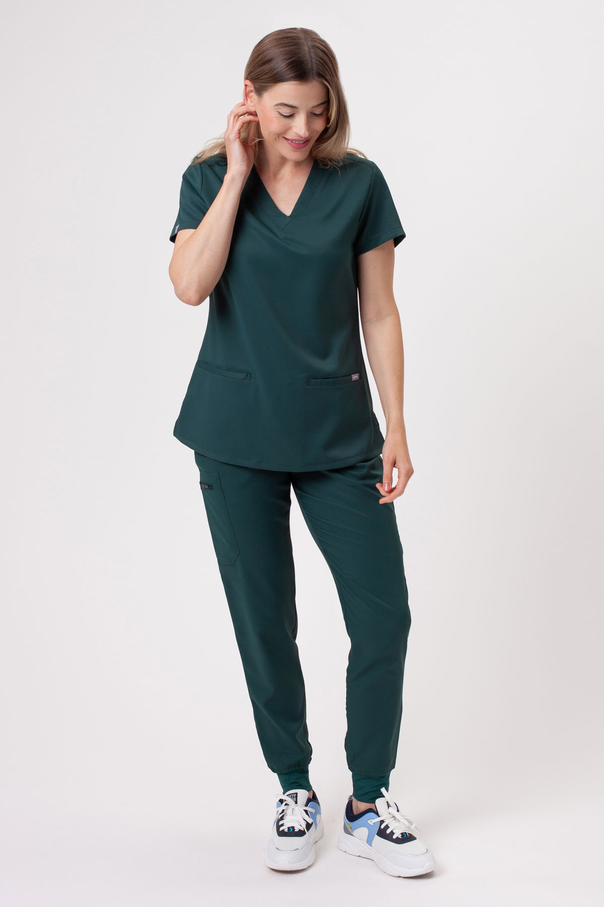 Dámská lékařská souprava Sunrise Lite Fit jogger tmavě zelená
