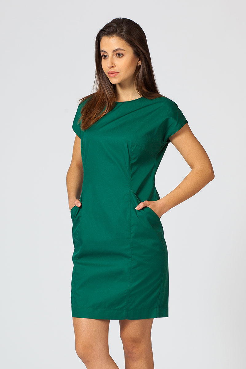 Lékařské šaty Sunrise Uniforms Elite tmavě zelená