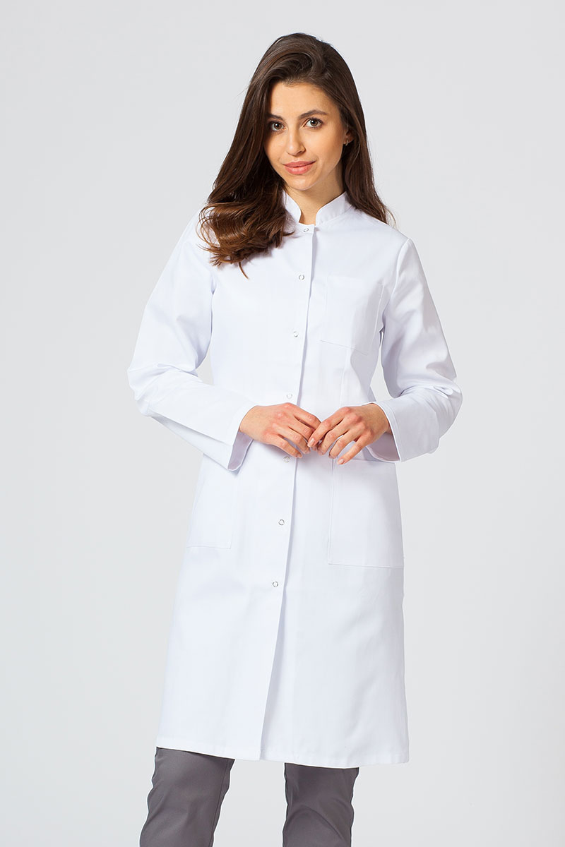 Lékařský dámský plášť F01 Sunrise Uniforms bílý