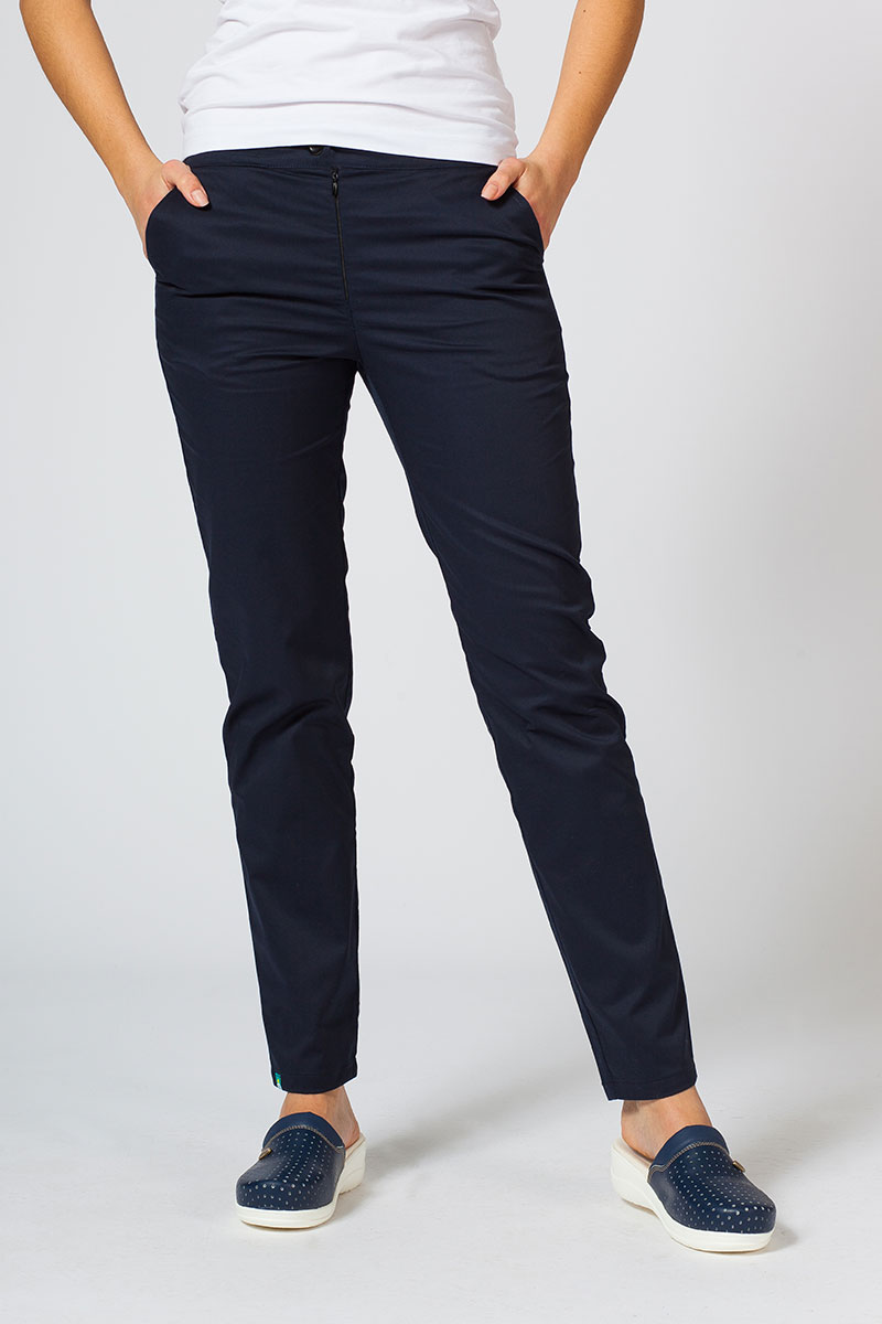 Dámské lékařské kalhoty Slim (elastic) Sunrise Uniforms námořnická modř