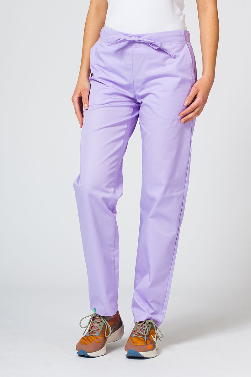 Dámské lékařské kalhoty Sunrise Uniforms Basic Regular levandulové