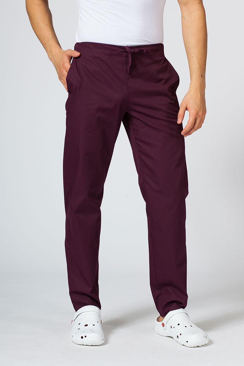 Univerzální lékařské kalhoty Sunrise Uniforms burgundové