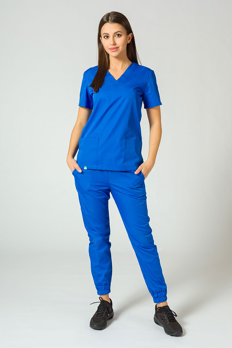 Lékařská souprava Sunrise Uniforms Basic Jogger královsky modrá (s kalhotami Easy)