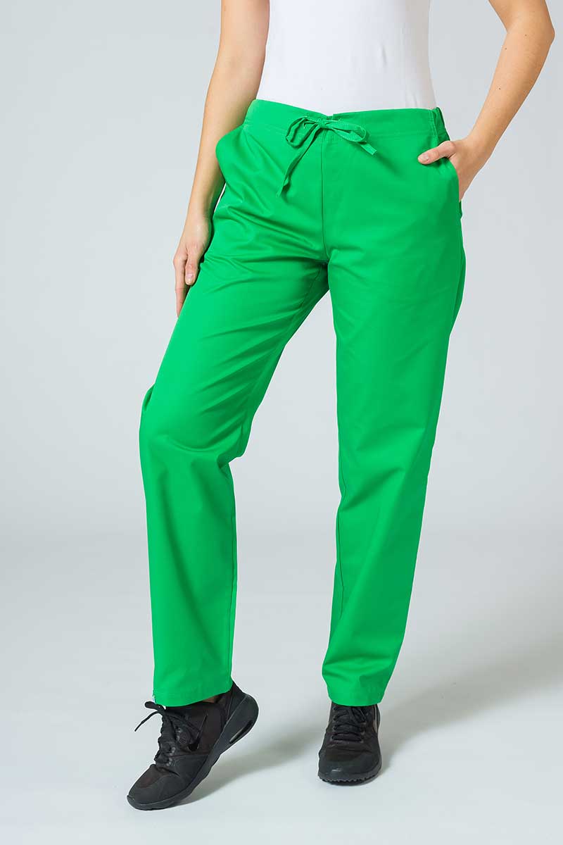 Dámské lékařské kalhoty Sunrise Uniforms Basic Regular zelené jablko