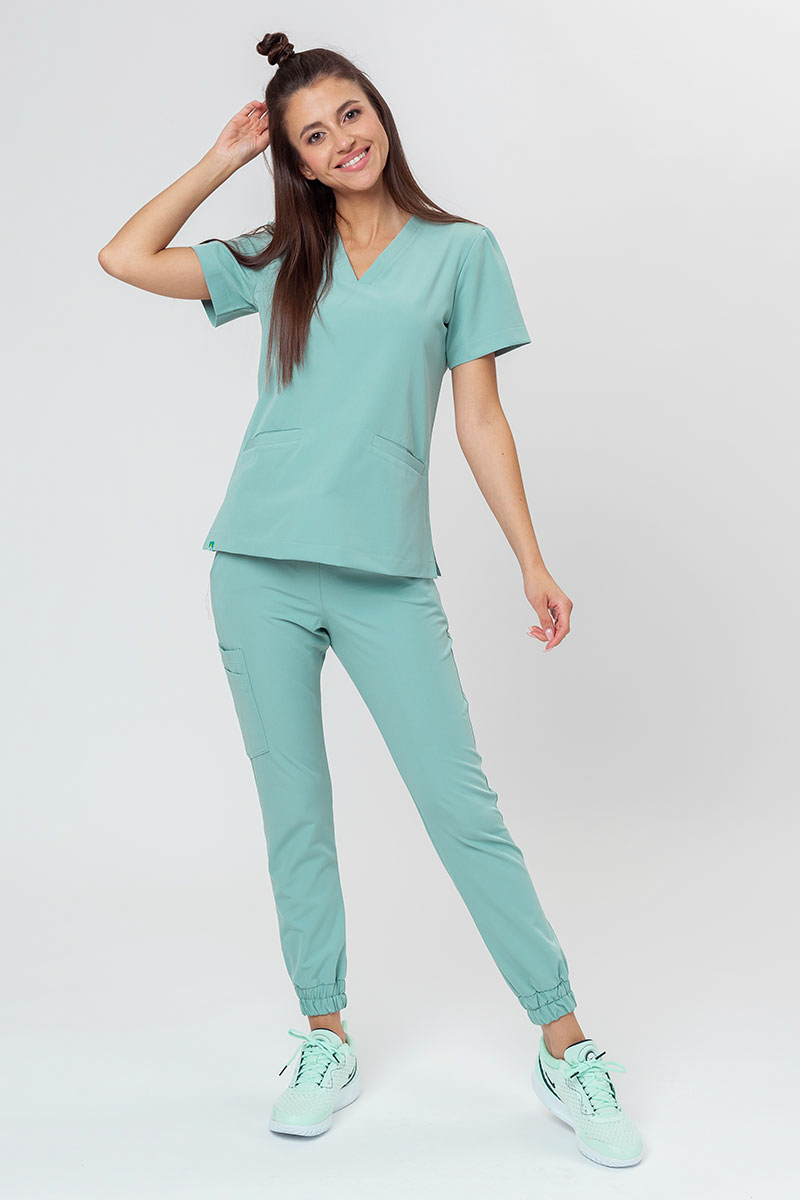 Lékařská souprava Sunrise Uniforms Premium (halena Joy, kalhoty Chill) aqua