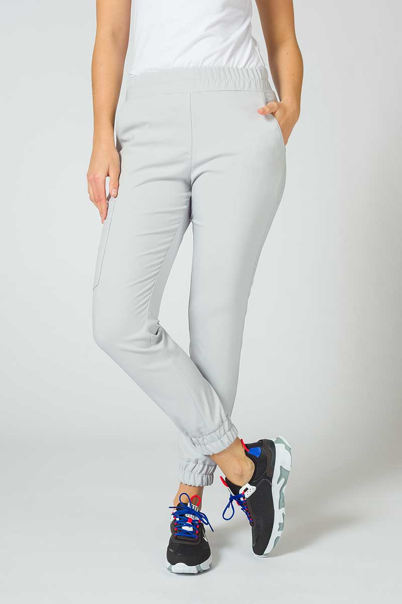 Dámské kalhoty Sunrise Uniforms Premium Chill jogger světle šedá