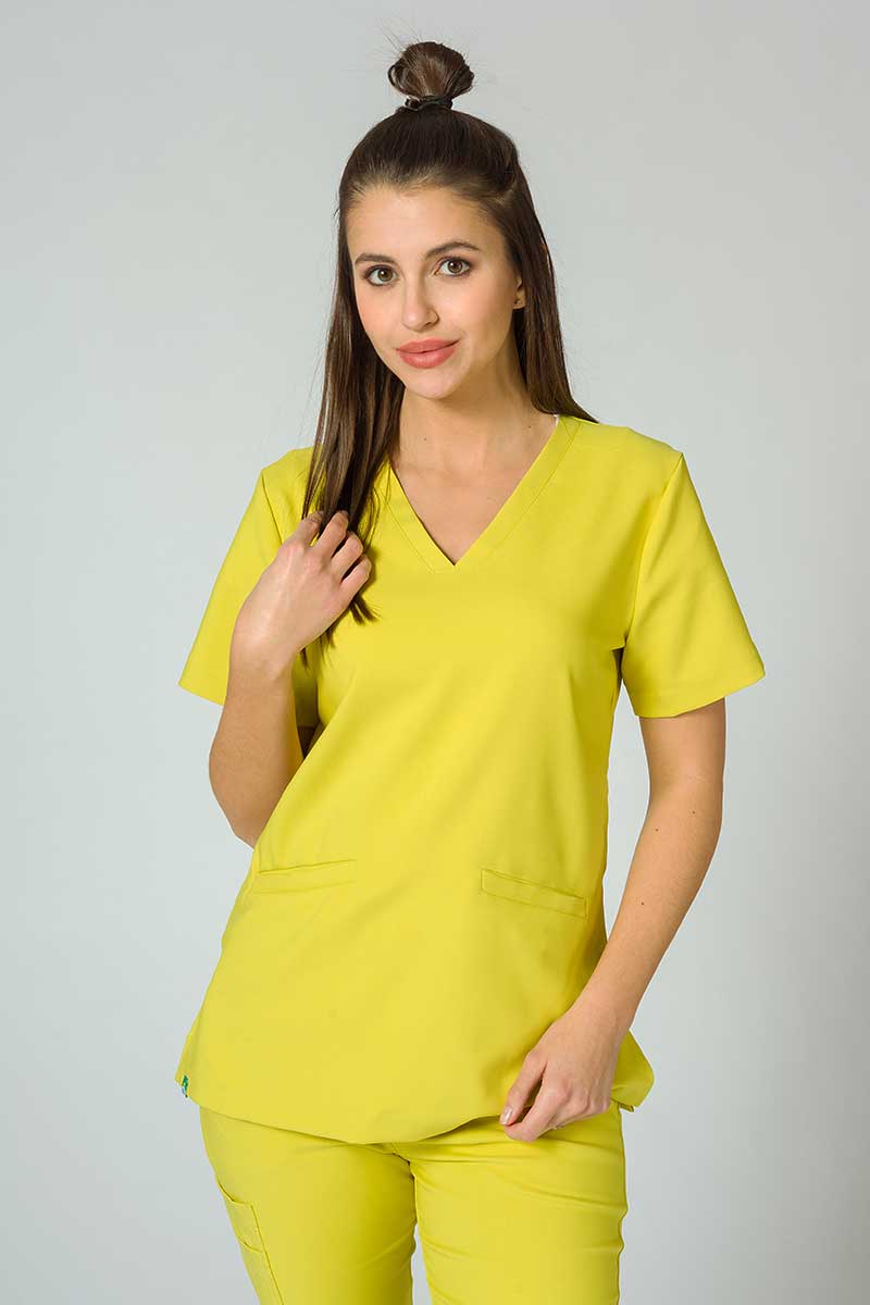 Lékařská halena Sunrise Uniforms Premium Joy žlutá