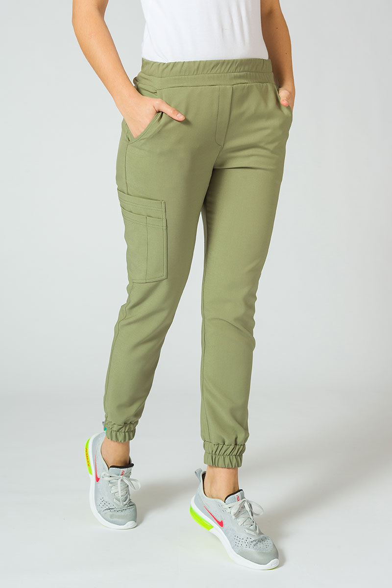 Dámské kalhoty Sunrise Uniforms Premium Chill jogger olivkové