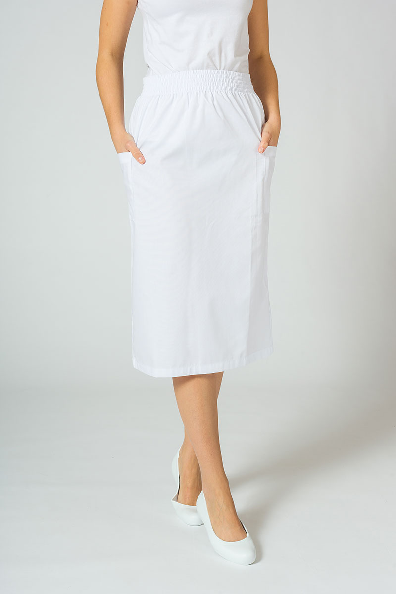 Zdravotnická sukně s kapsami Adar Uniforms Cargo bílá