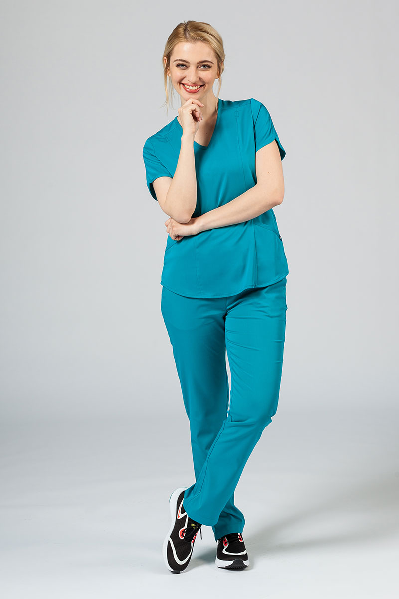 Lékařská souprava Adar Uniforms Yoga mořsky modrá (s halenou Modern - elastic)