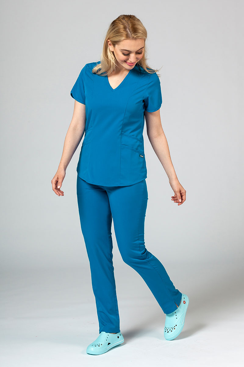 Zdravotnická souprava Adar Uniforms Yoga královsky modrá (s halenou Modern - elastic)
