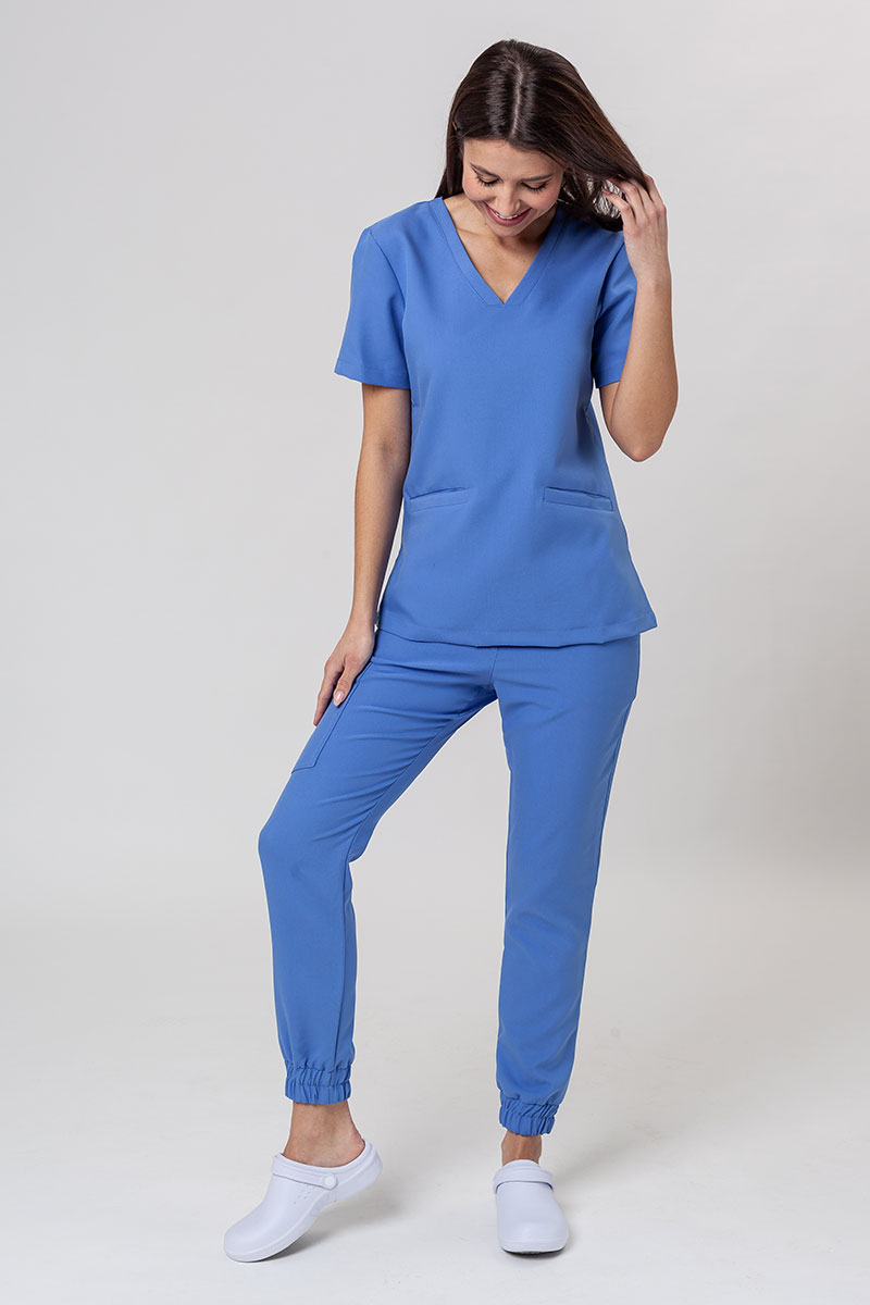 Lékařská souprava Sunrise Uniforms Premium (halena Joy, kalhoty Chill) modrá
