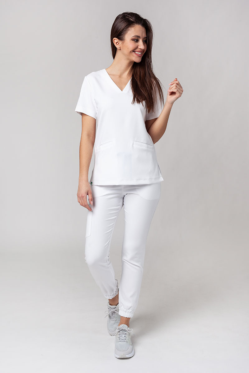 Lékařská souprava Sunrise Uniforms Premium (halena Joy, kalhoty Chill) bílá