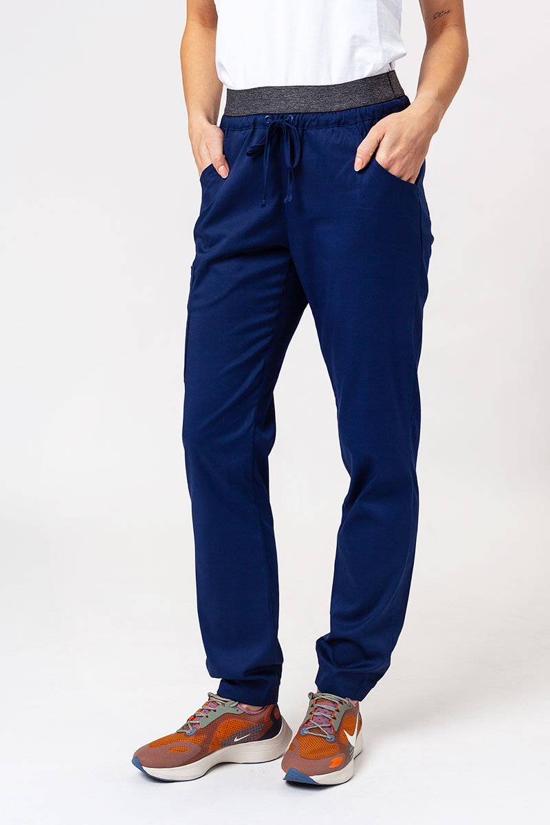 Dámské lékařské kalhoty Maevn Matrix Contrast semi-jogger námořnická modř