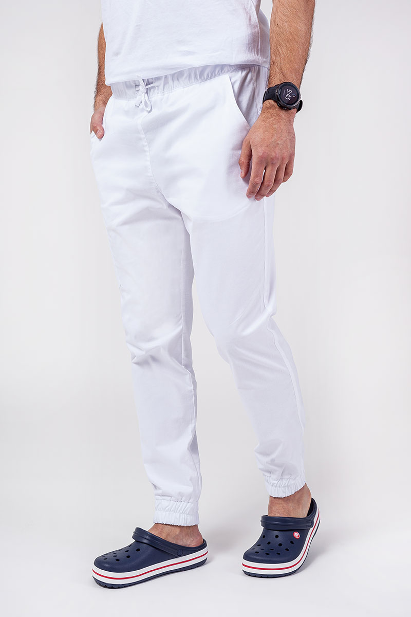 Pánské kalhoty Sunrise Uniforms Active Flow bílé