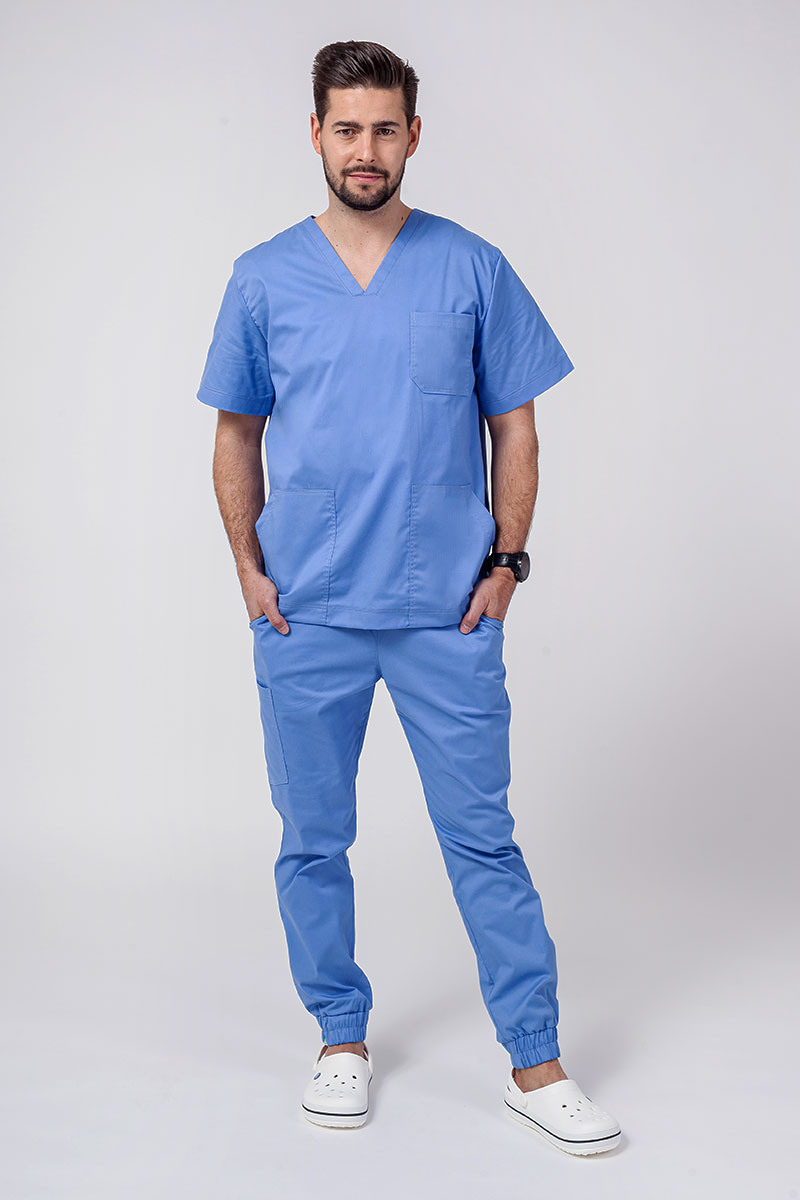 Pánská lékařská souprava Sunrise Uniforms Active (halena Flex, kalhoty Flow) modrá