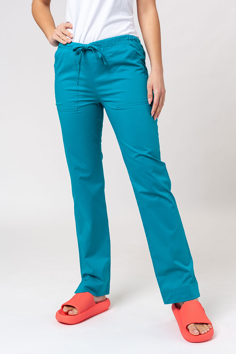 Lékařské dámské kalhoty Cherokee Core Stretch Mid Rise mořsky modré